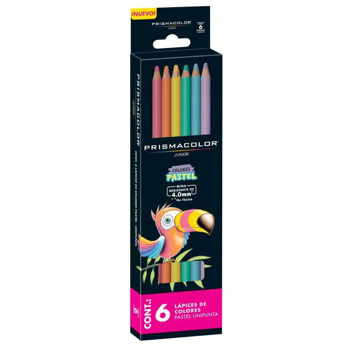 COLORES PASTEL PRISMACOLOR JUNIOR X6 C - 1