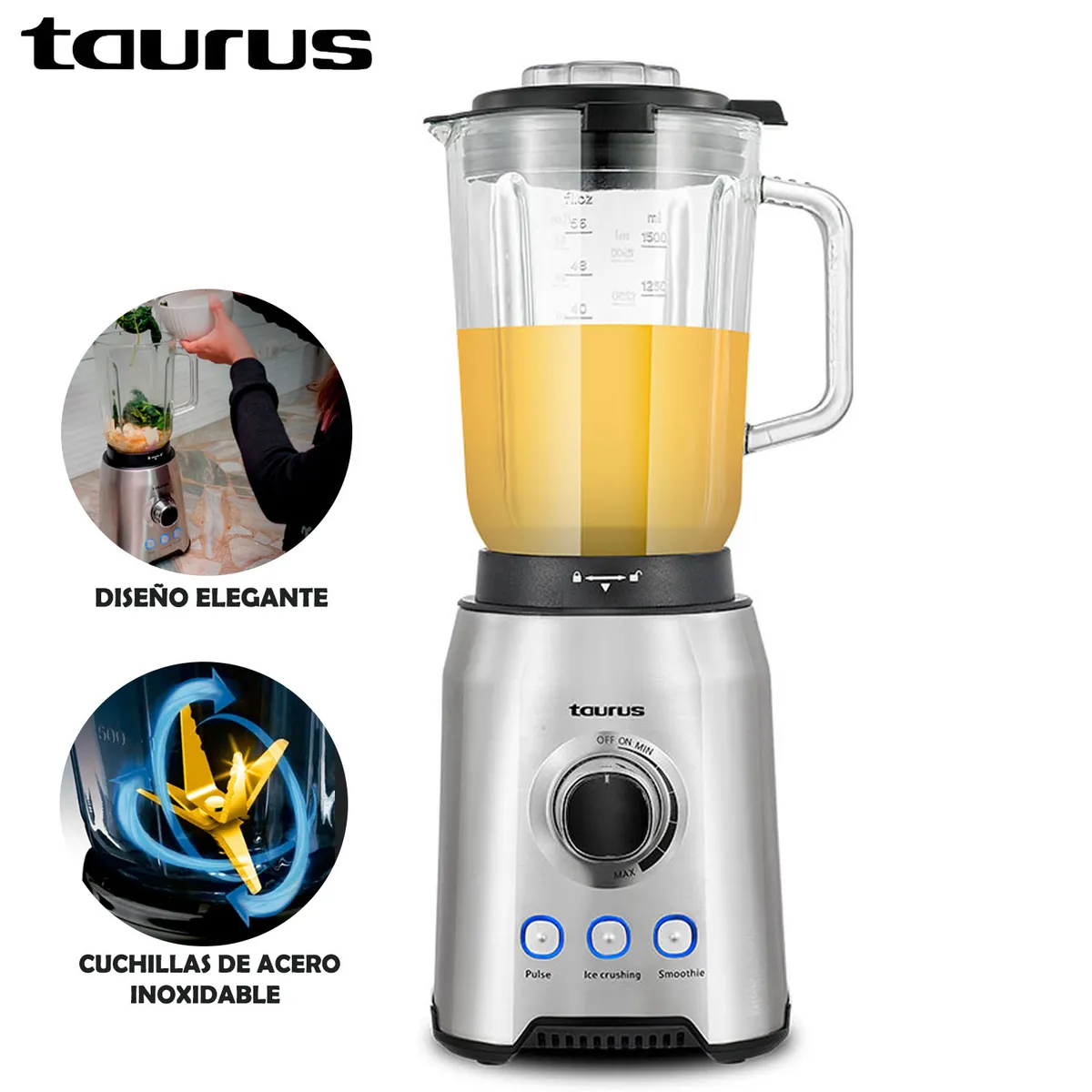 LICUADORA TAURUS 1.5 L ALFA 1200W - 1