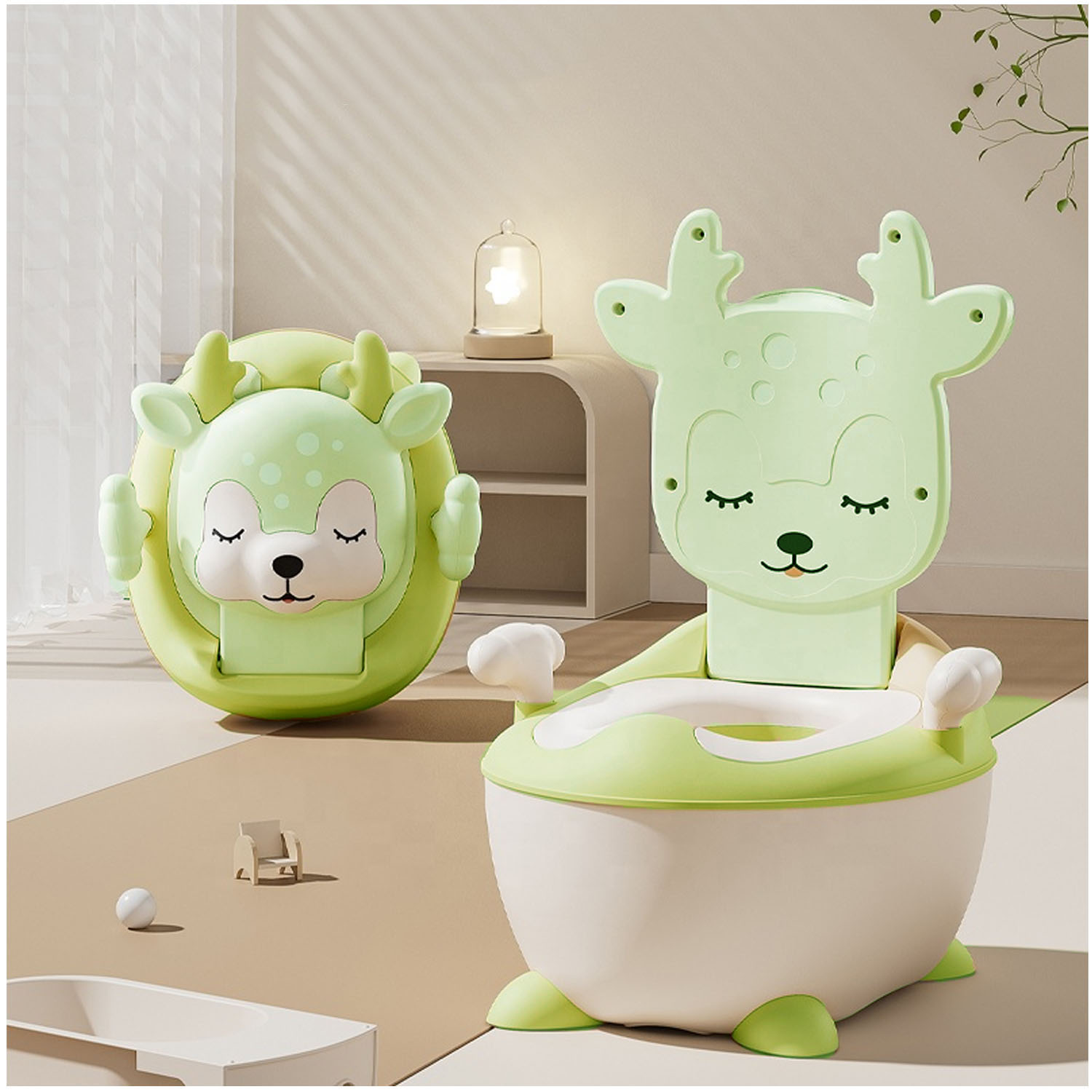 BACIN PARA BEBÉ «BAMBI» DE LUJO VERDE - 5