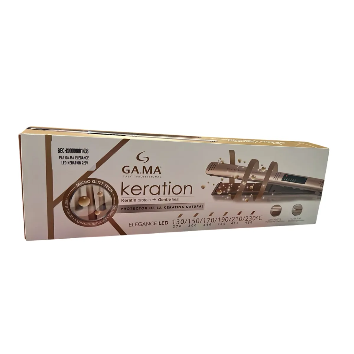 PLANCHA ALISADOR PROFESIONAL ELEGANCE LED KERATION BECHS0000001436 - 5