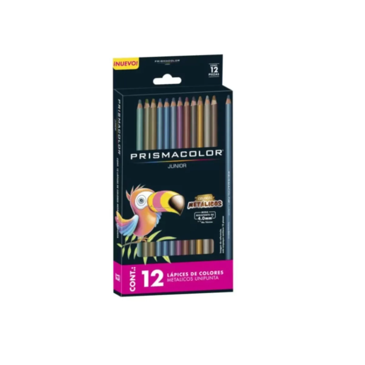 PRISMACOLOR JUNIOR 12CT LÁPICES DE COLORES METÁLICOS - 1