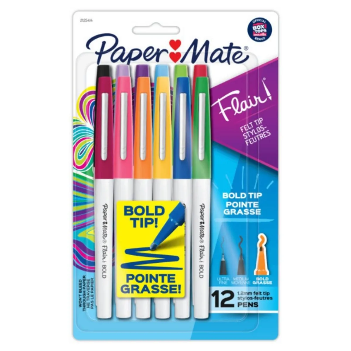 MARCADORES FLAIR BOLD TIP X 12 PUNTA GRUESA. - 1