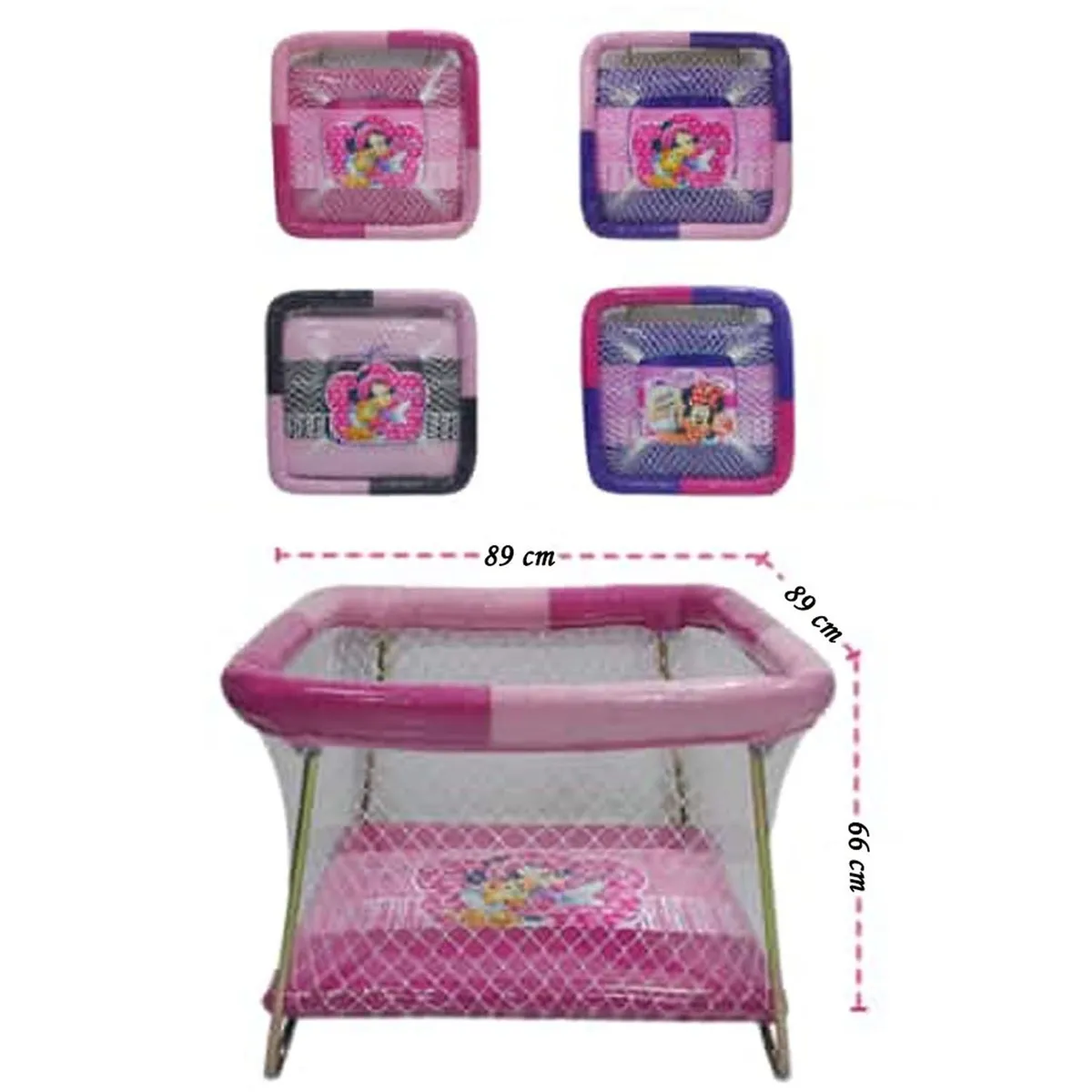 CORRAL CON RUEDAS PARA BEBES ACOLCHADO MIKA NIÑA - 2