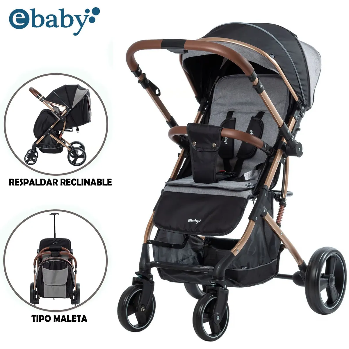 COCHE MALETA DE LUJO RUDI GRAY - 1