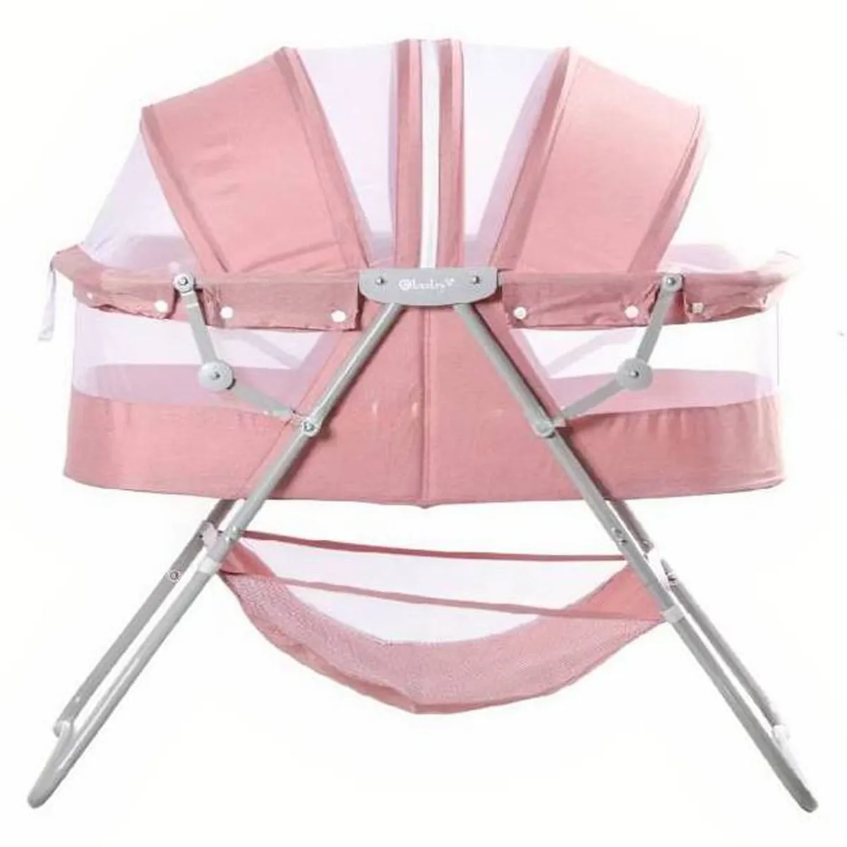 CUNA PORTÁTIL PLEGABLE PARA BEBÉ »DOLLY» PINK - 3
