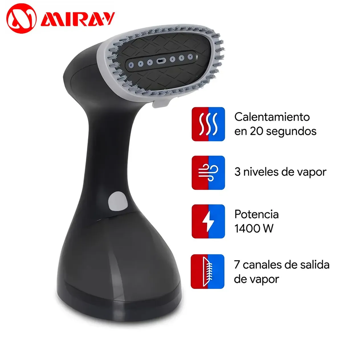 VAPORIZADOR DE PRENDAS PORTÁTIL VPM-12 AZUL - 1