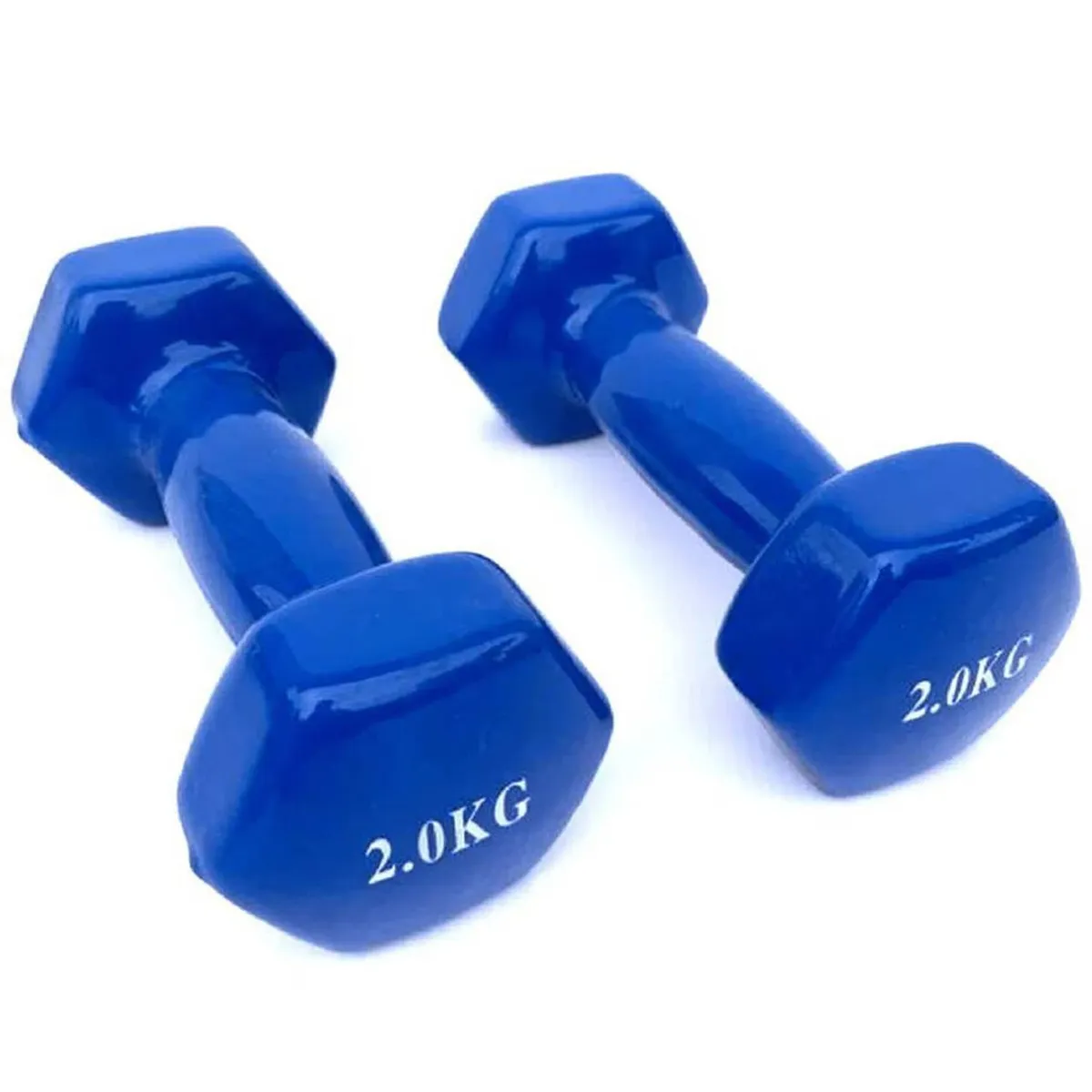 MANCUERNAS DE VINIL 2 KG PACK 2 UNIDADES AZUL - 2