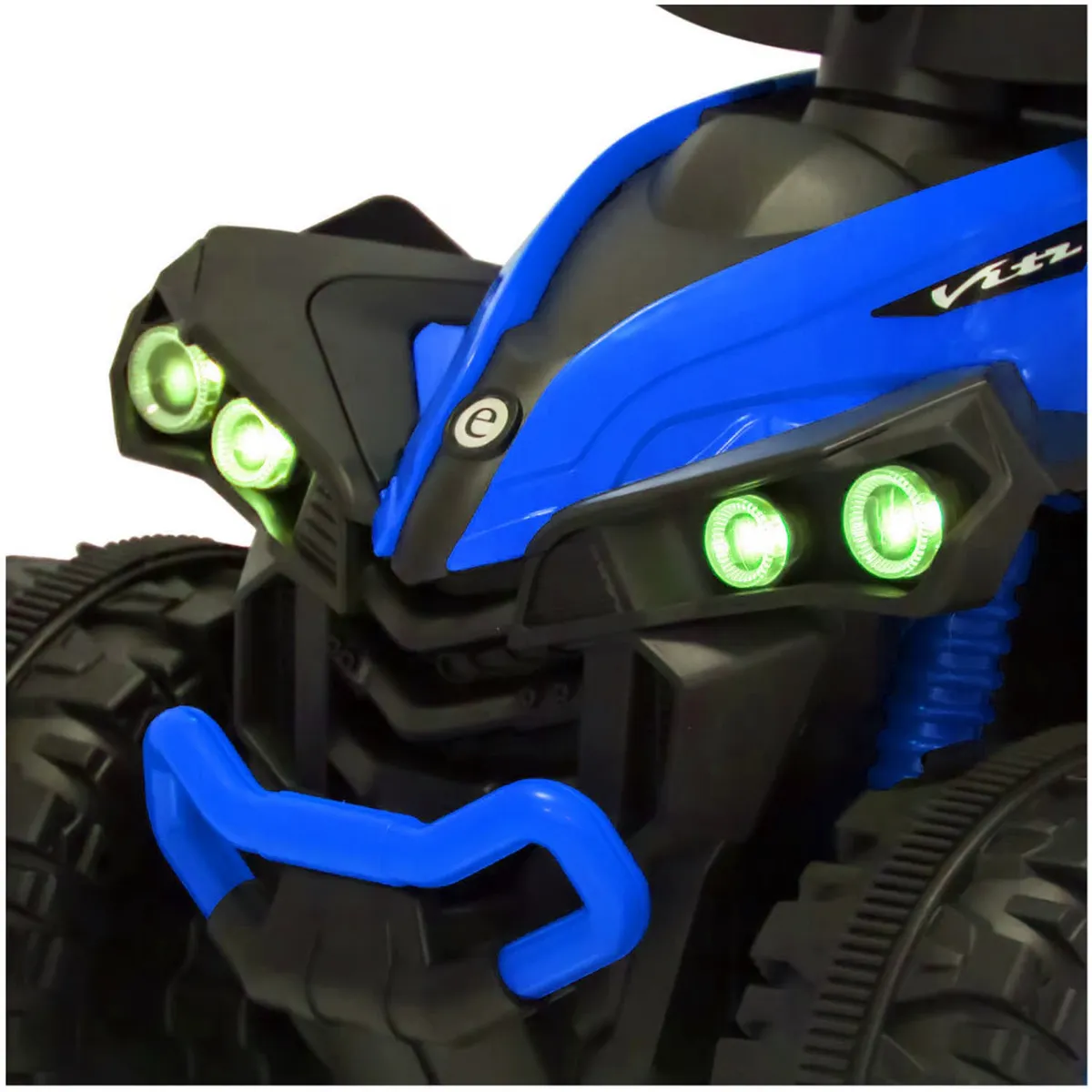 CUATRIMOTO MUSICAL CON LUCES Y SOMBRILLA AZUL EB357 - 4