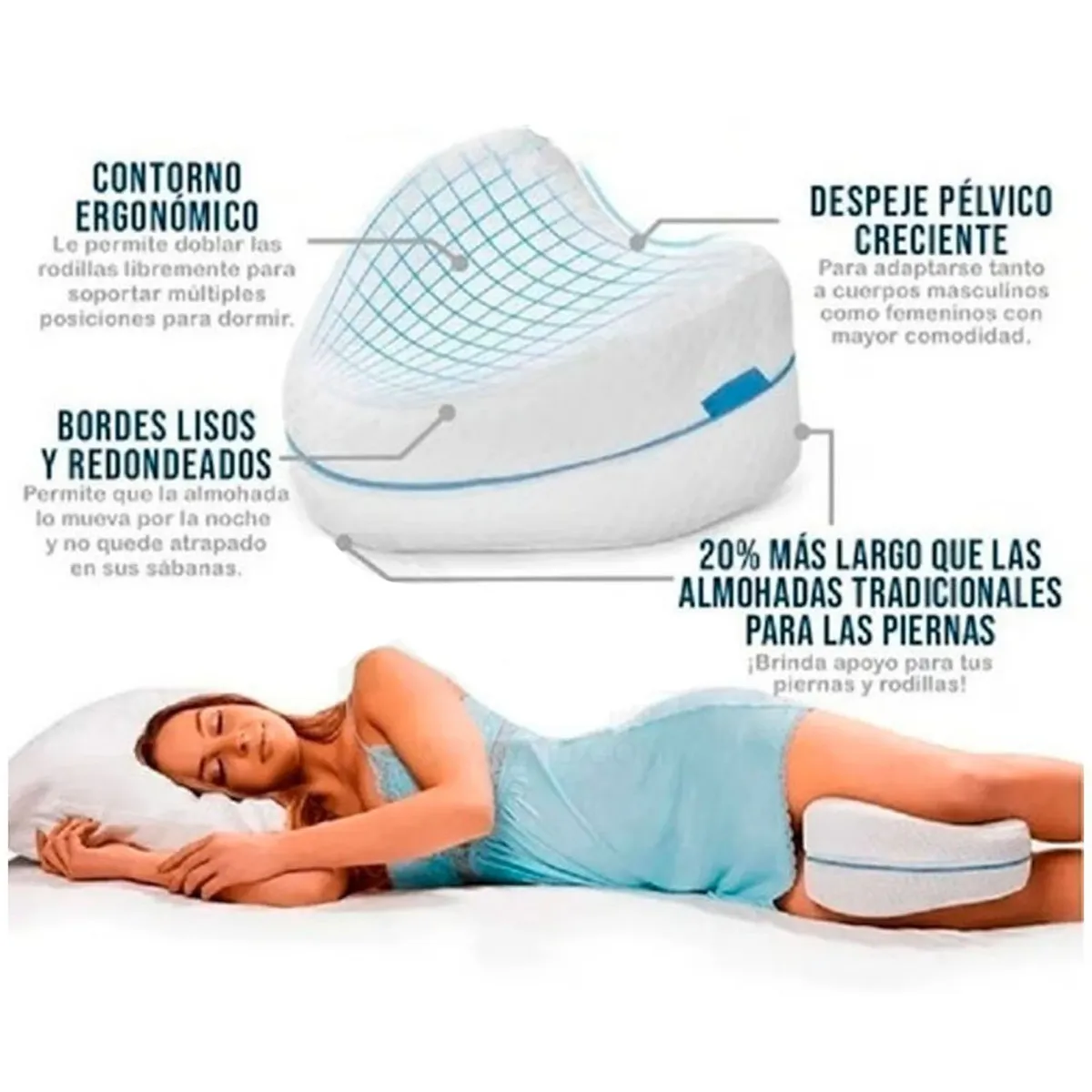 ALMOHADA PIERNAS COJÍN ORTOPÉDICO - 3