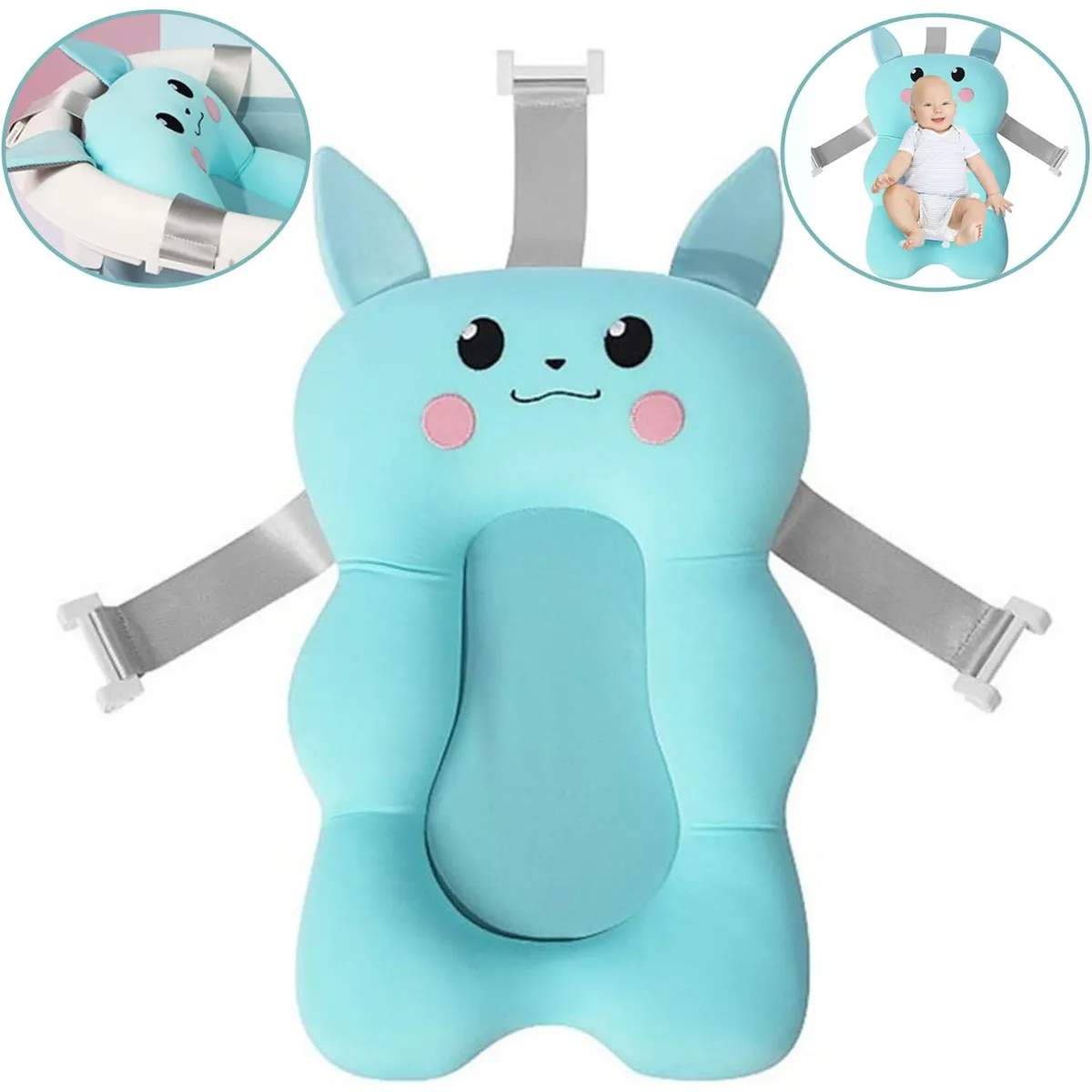 ALMOHADILLA COJÍN PARA TINA DE BAÑO TURQUESA - 1