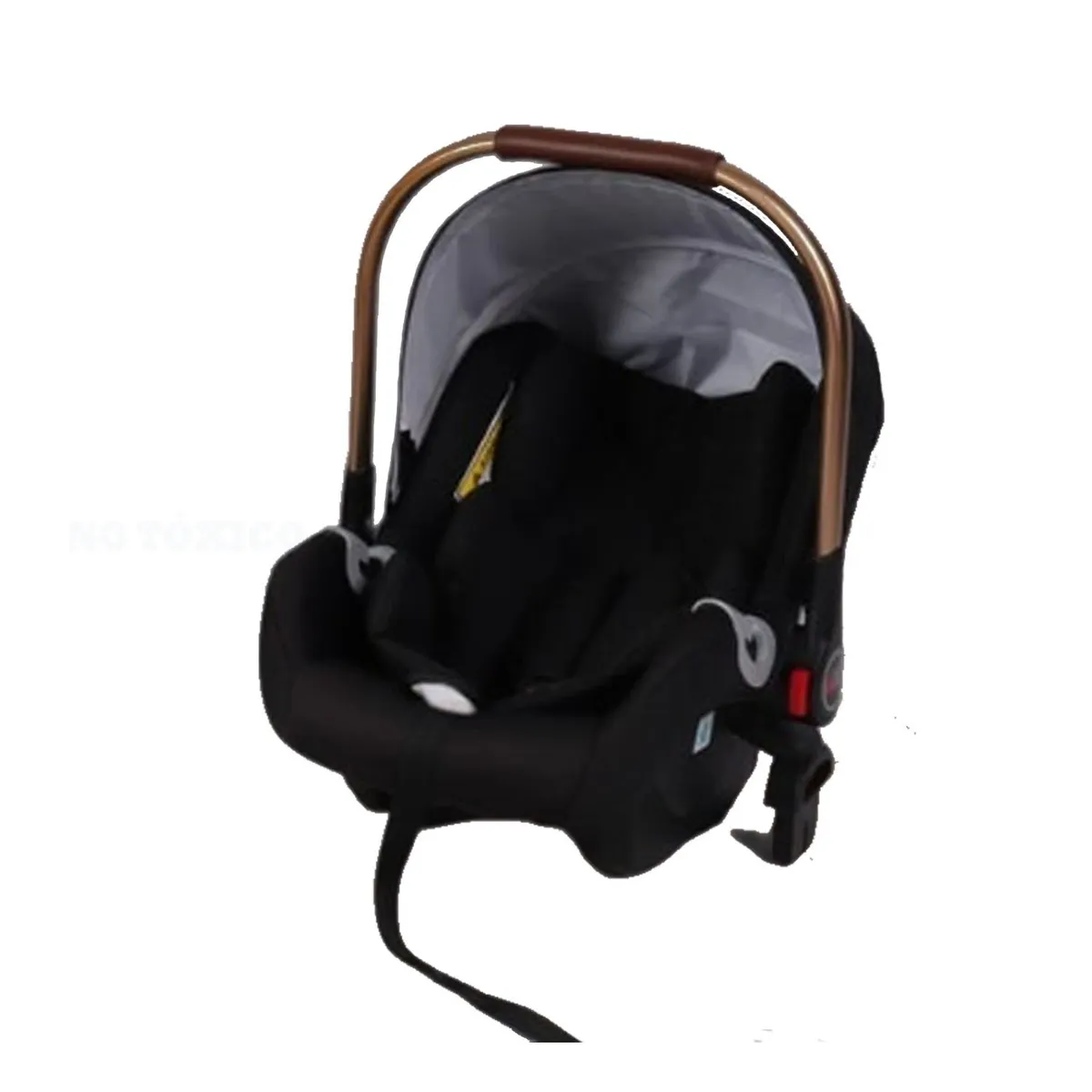 COCHE MOISES DE LUJO 4 EN1 CON PORTA BEBÉ STOKKER BABY NEGRO - 4