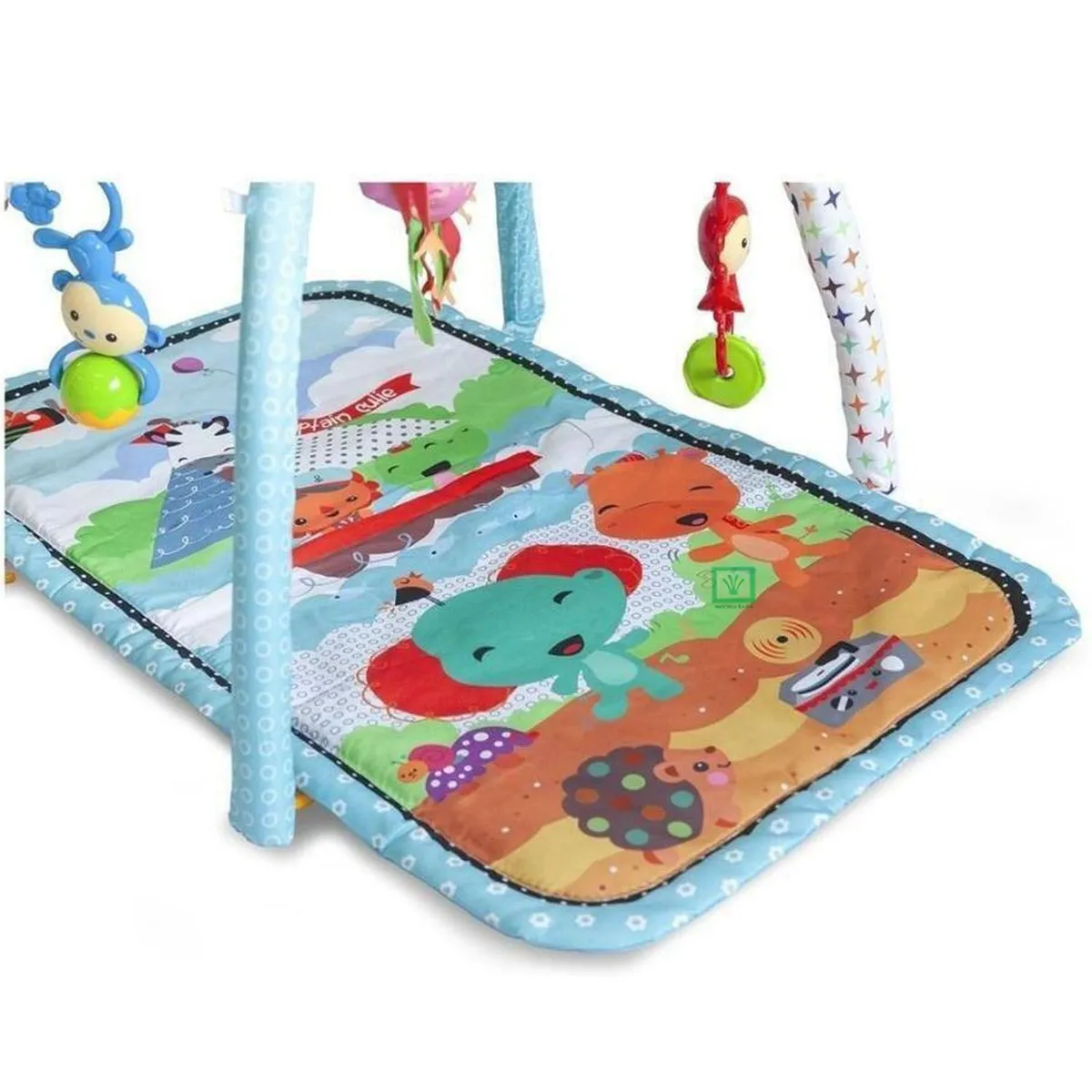 GIMNASIO IDEAL PARA BEBE CON JUGUETES ELEPHANT CELESTE - 4