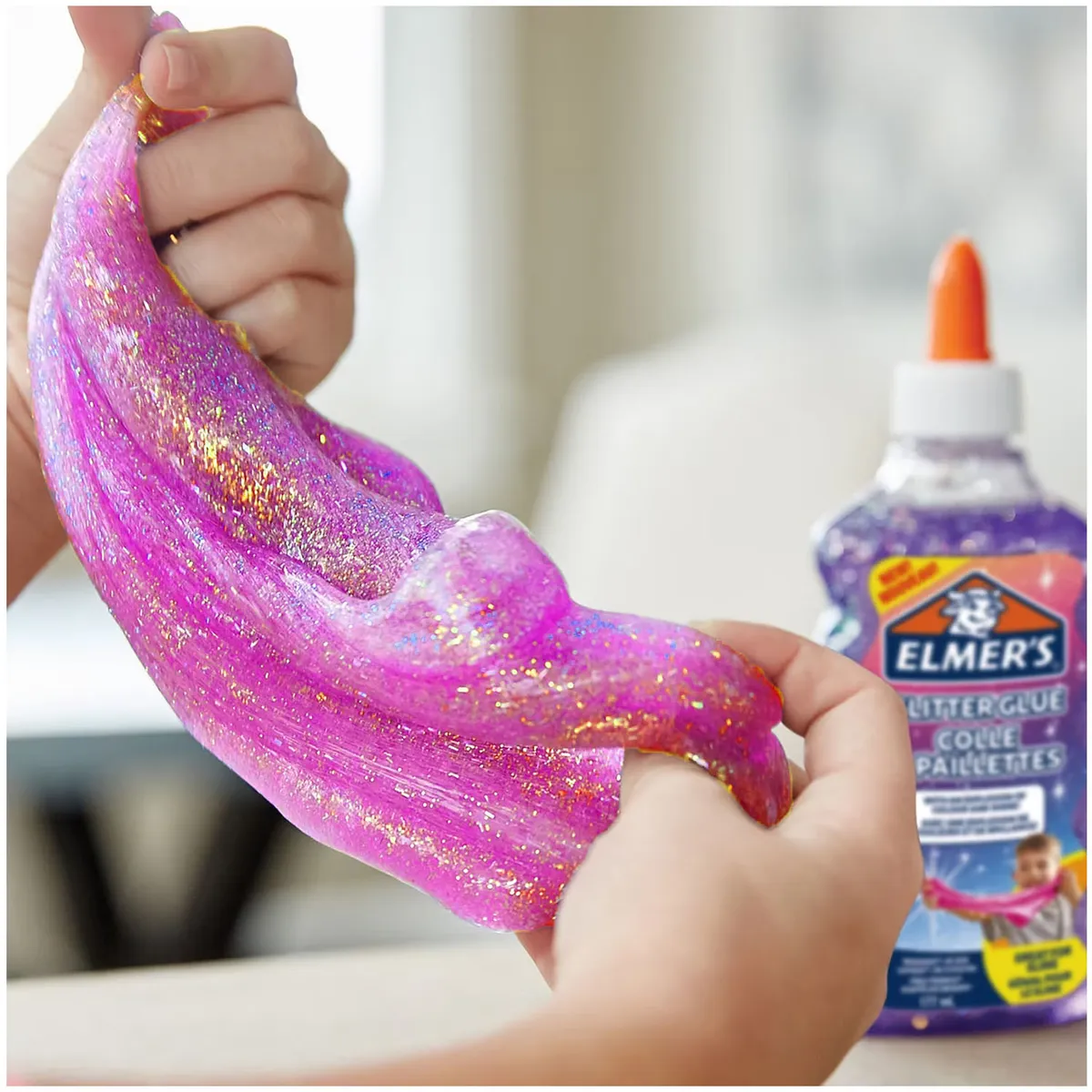 PACK HAZ SLIME GLITTER GLOW FUCSIA - 3