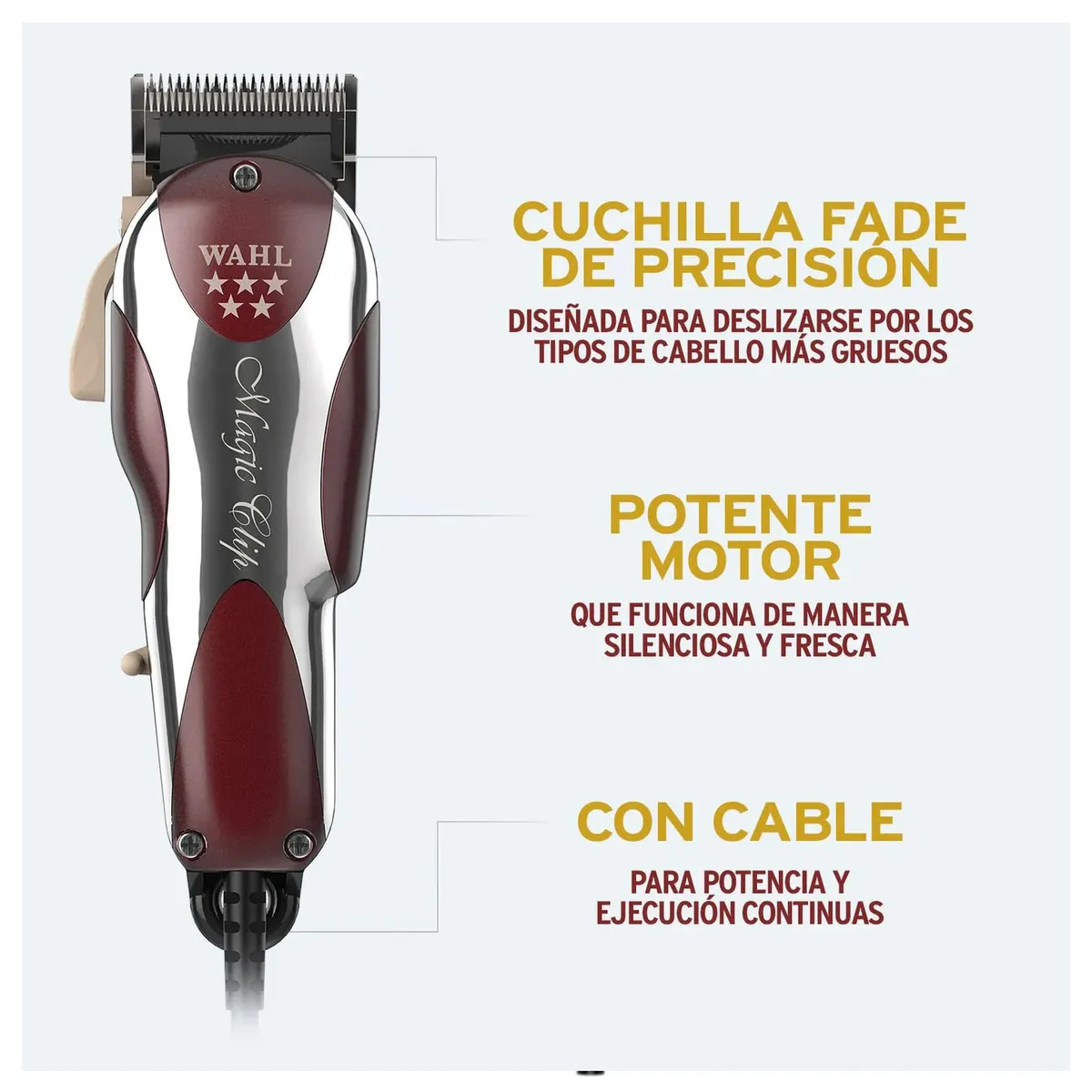 MÁQUINA CORTADOR DE CABELLO WAHL MAGIC CLIP 5 STAR SERIES PROFESIONAL - 4