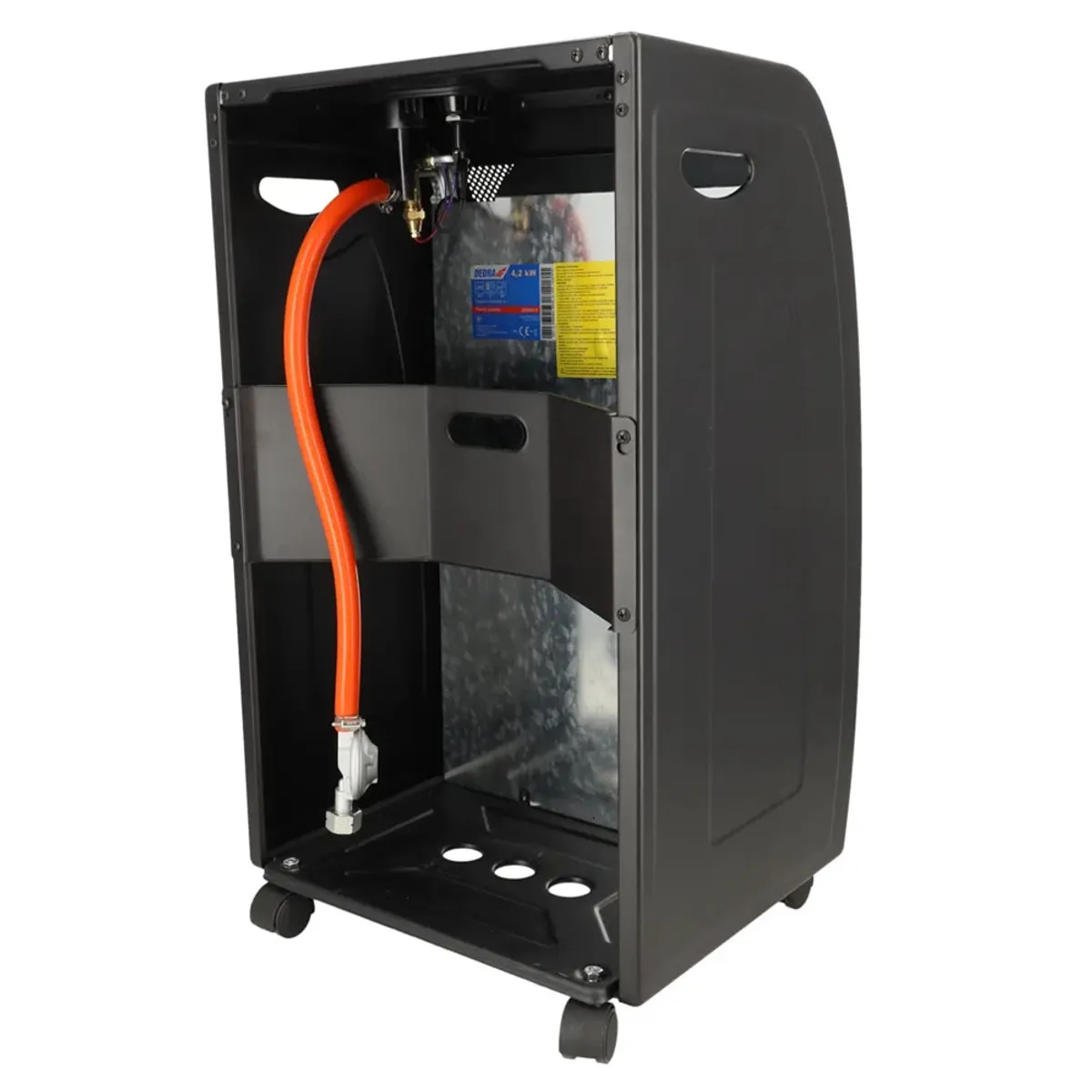 ESTUFA A GAS MIRAY EGM-72 4.20KW NEGRO 30M2 - 3