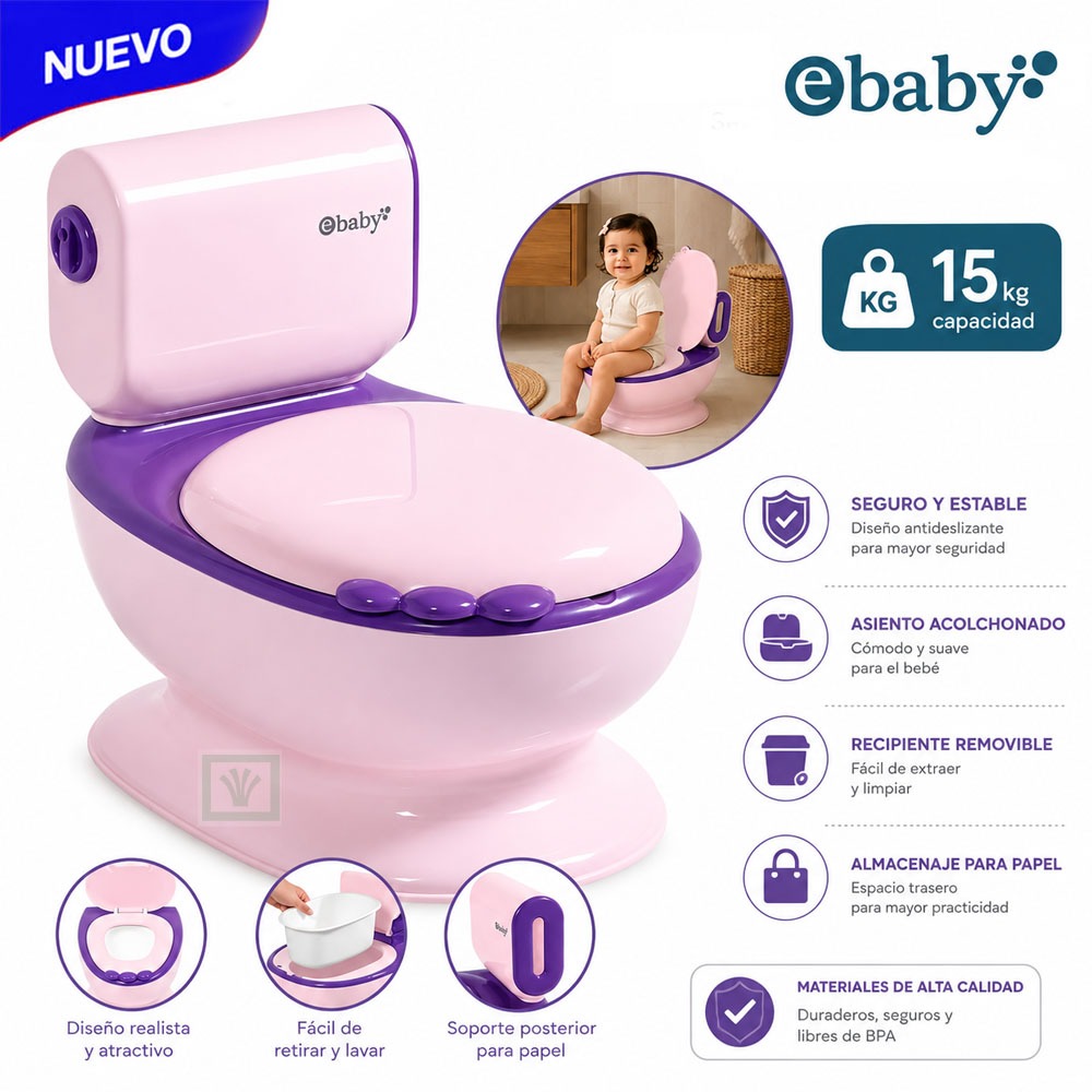 BACINILLA CLEANY- EB900-1 MORADO - 1