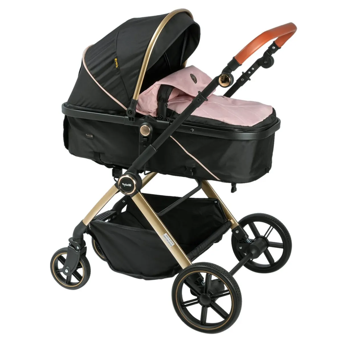 COCHE CUNA MOISÉS SIGNAL EBABY EB182 ROSADO - 2