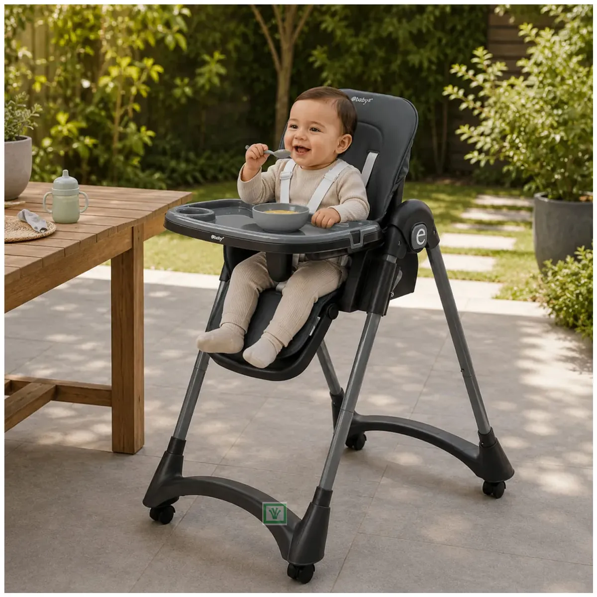 SILLA DE COMER LEIA EB642 GRIS - 5