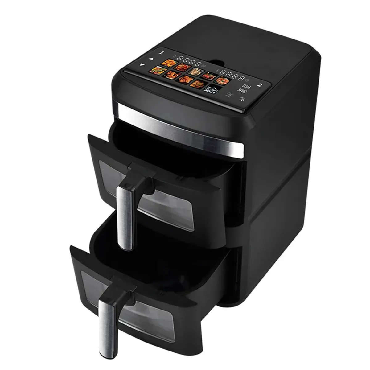 FREIDORA DE AIRE DIGITAL TAURUS DOBLE COMPARTIMIENTO DUO AIR TOWER 13 LITROS - 5