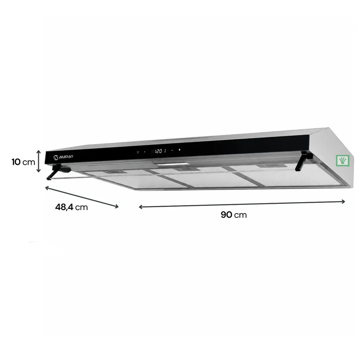 CAMPANA EXTRACTORA MIRAY CEM-906A 90 CM INOX - 8