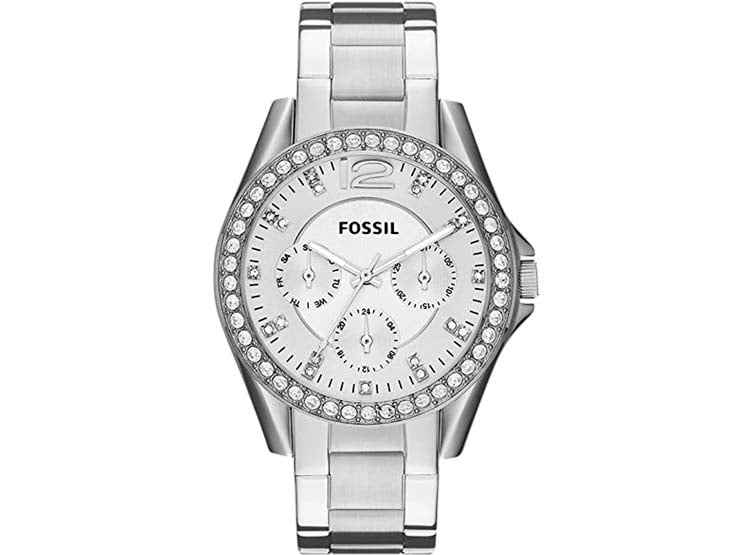 RELOJ FOSSIL MUJER ANÁLOGO ES3202 RILEY PLATEADO - 1