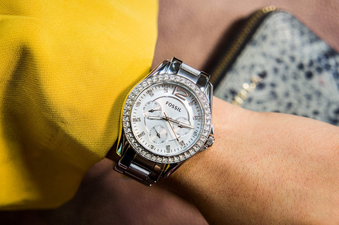 RELOJ FOSSIL MUJER ANÁLOGO ES3202 RILEY PLATEADO - 2
