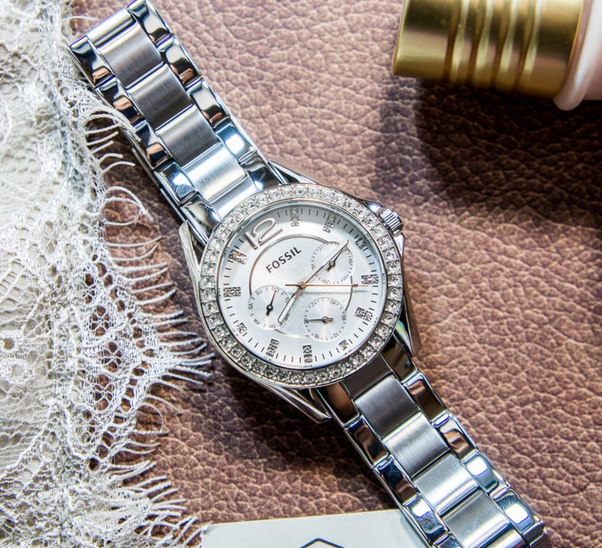 RELOJ FOSSIL MUJER ANÁLOGO ES3202 RILEY PLATEADO - 3