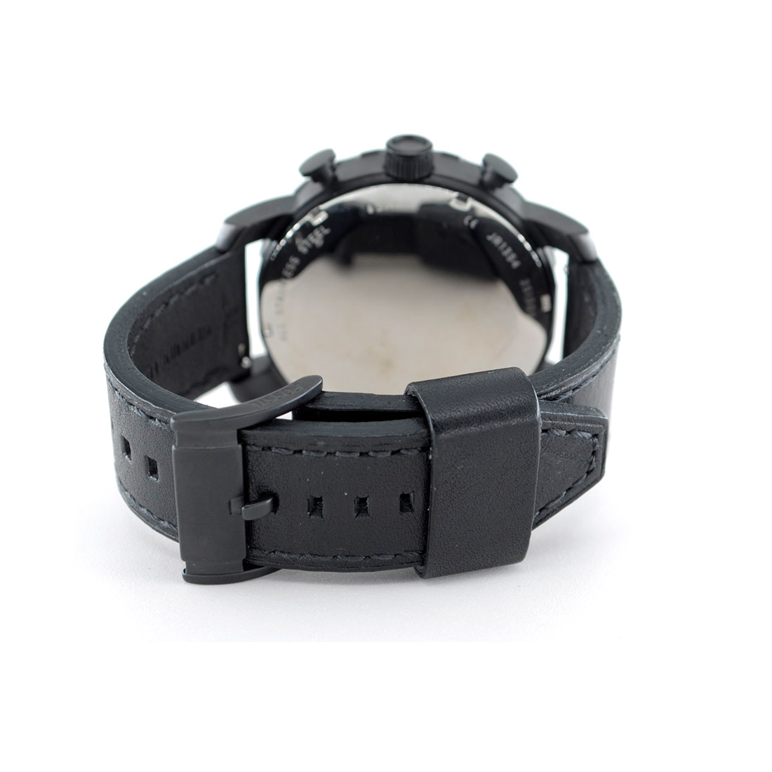 RELOJ FOSSIL HOMBRE ANÁLOGO JR1354 NATE CUERO NEGRO - 3