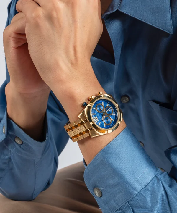 RELOJ DE CABALLERO GUESS GW0714G2 DORADO - 4
