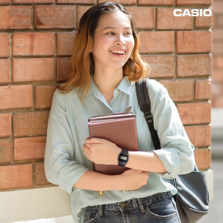 RELOJ CASIO UNISEX F-91WB-8A RETRO NEGRO - 2