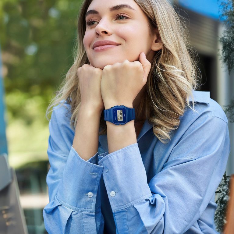 RELOJ CASIO F91WB-2A1 VINTAGE UNISEX AZUL - 3