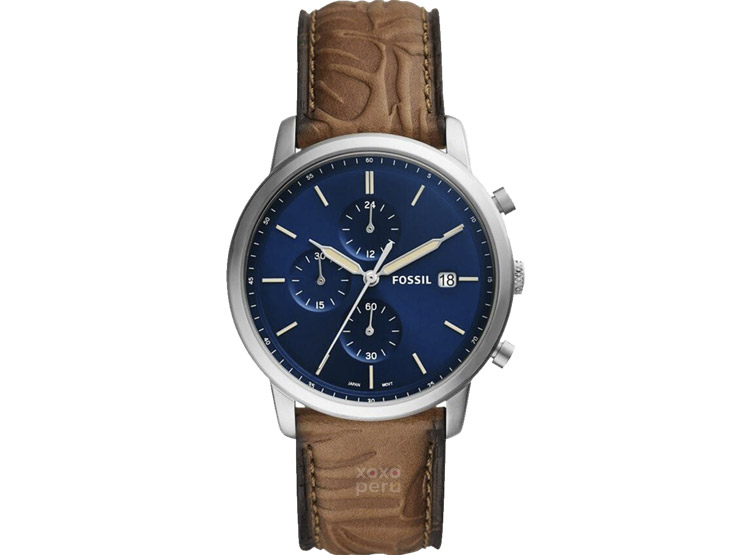 RELOJ MINIMALISTA FOSSIL FS5928 DE CUERO GRABADO - 1