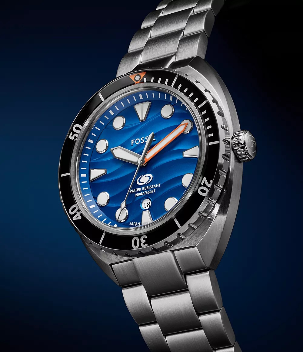 RELOJ DE ACERO PLATEADO PARA HOMBRE FOSSIL BREAKER FS6064 - 2
