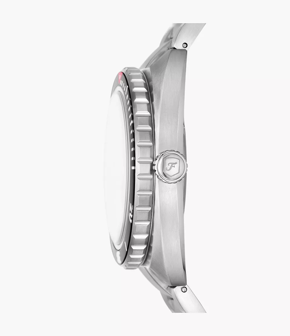 RELOJ DE ACERO PLATEADO PARA HOMBRE FOSSIL BREAKER FS6064 - 4