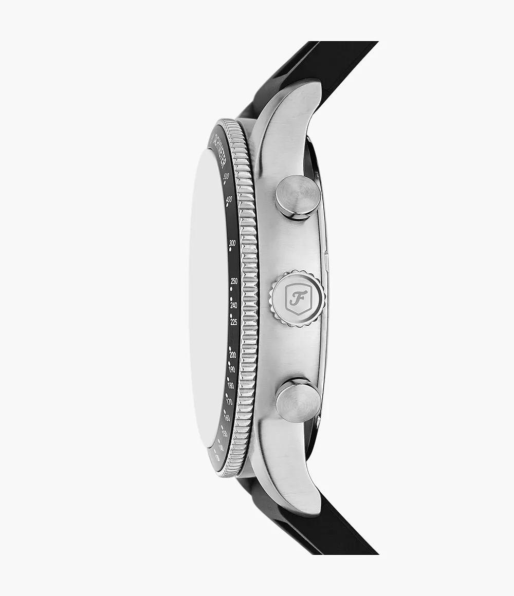 RELOJ FOSSIL FS6087 SPORT TOURER EN COLOR NEGRO CON CRONÓGRAFO DE SILICONA - 4