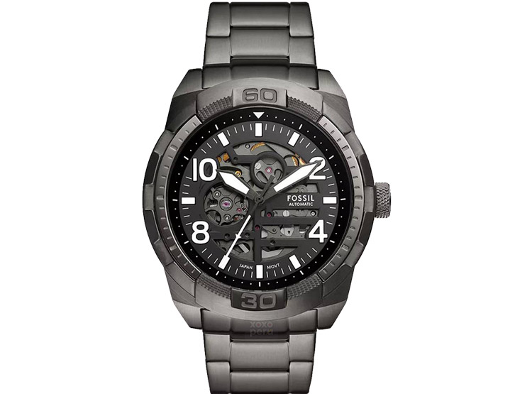 RELOJ AUTOMÁTICO FOSSIL ME3255 BRONSON TONO AHUMADO DE ACERO INOXIDABLE - 1