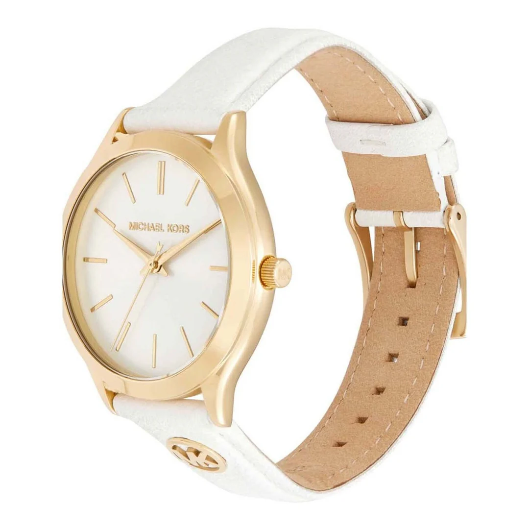 RELOJ PARA MUJER MICHAEL KORS MK7466 BLANCO ORO - 4