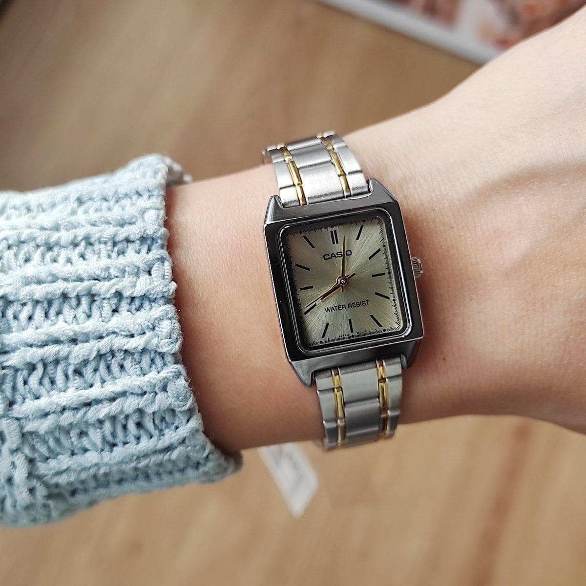 RELOJ CASIO LTP-V007SG-9E DUOTONO DE MUJER - 4