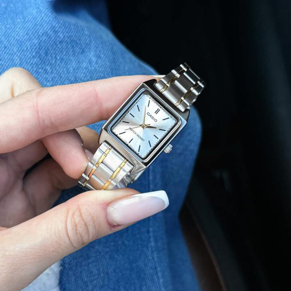 RELOJ CASIO LTP-V007SG-9E DUOTONO DE MUJER - 6