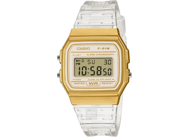 RELOJ TRANSPARENTE CASIO F-91WS-7A2 VINTAGE - 1