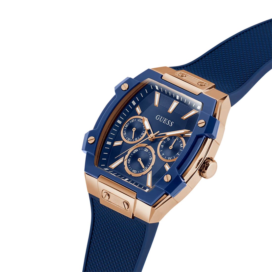 RELOJ GUESS GW0956G4 AZUL ORO ROSA  DE HOMBRE - 5