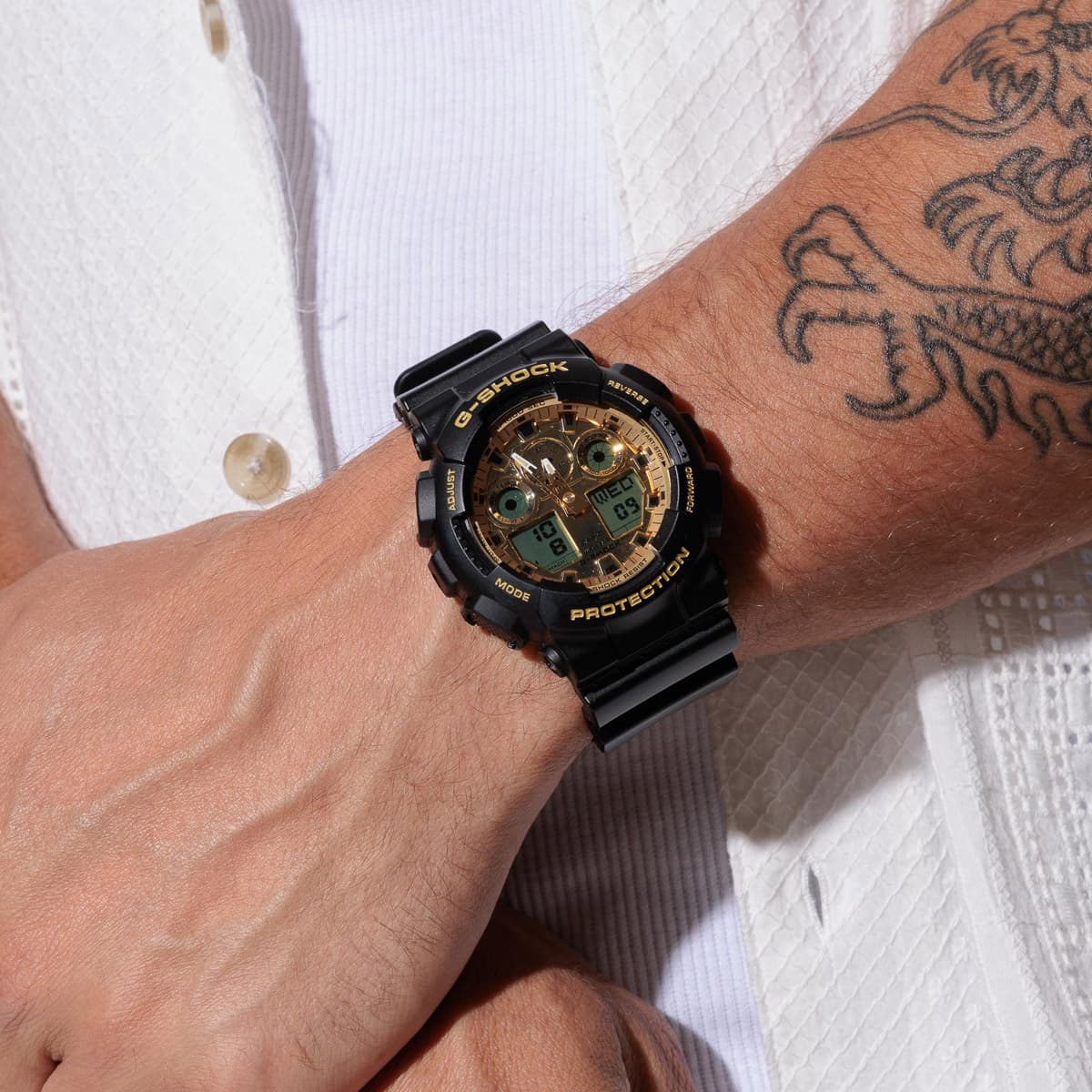 RELOJ DE HOMBRE CASIO NEGRO GA-100GGB-1A9 - 3