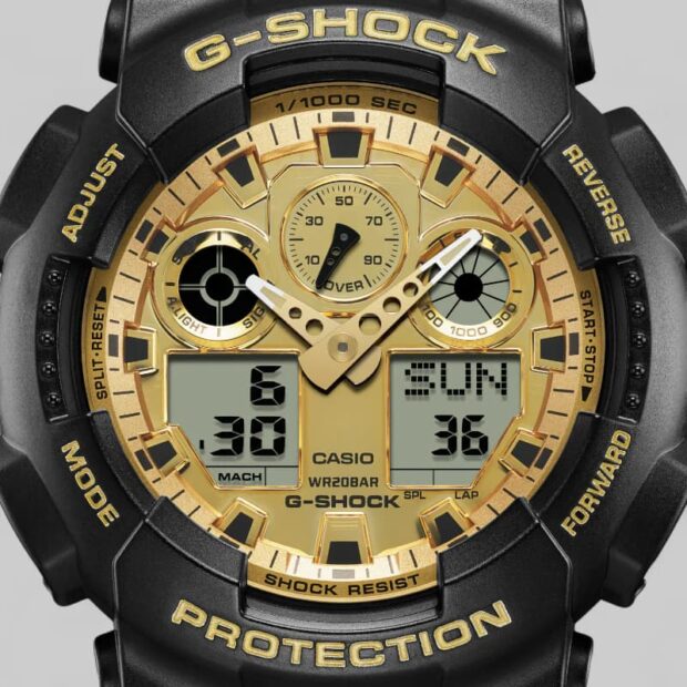 RELOJ DE HOMBRE CASIO NEGRO GA-100GGB-1A9 - 4