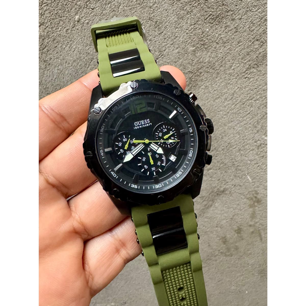 RELOJ DE HOMBRE GUESS W0167G4 DEPORTIVO VERDE - 4