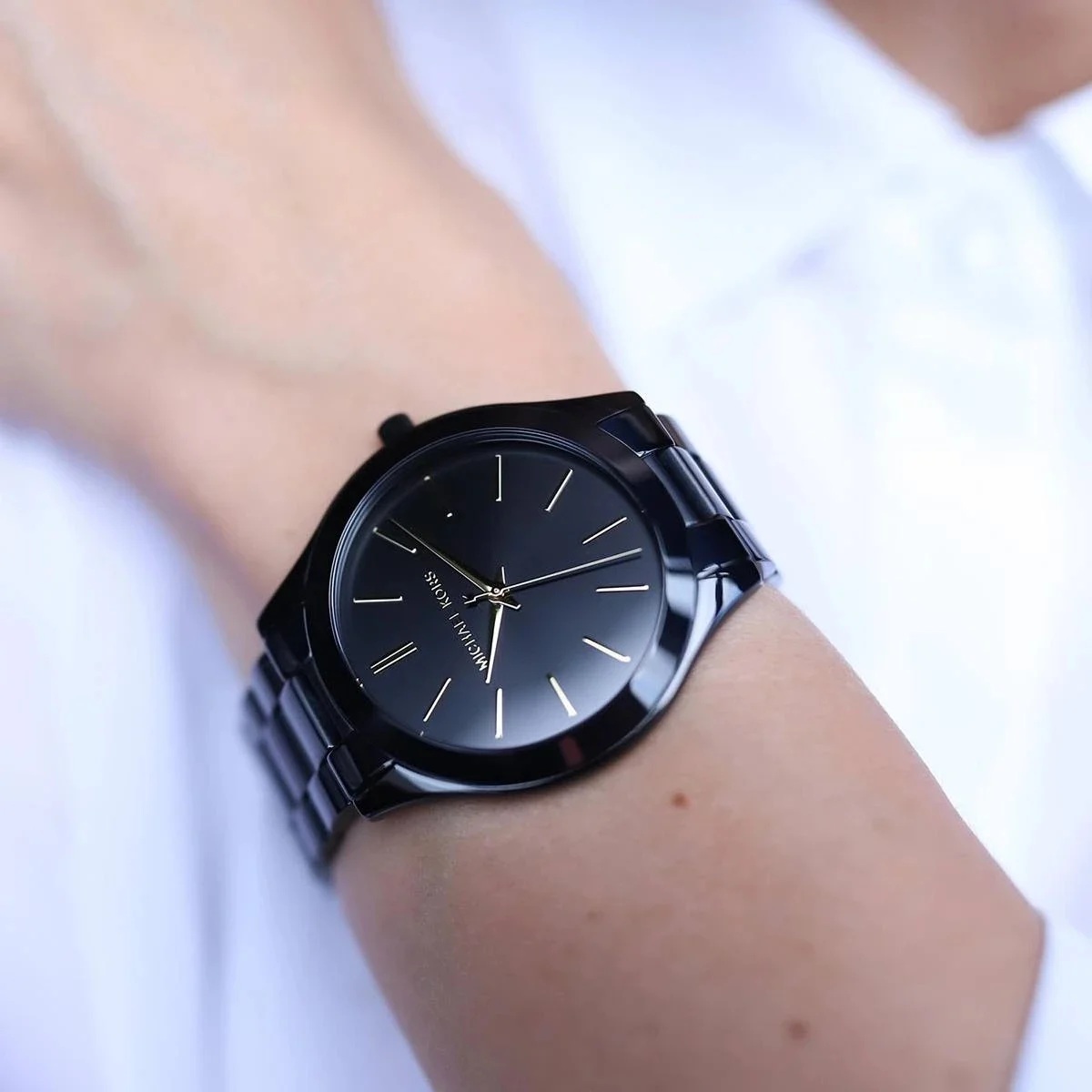 RELOJ MICHAEL KORS MK3221 SLIM RUNWAY NEGRO DE DAMA - 6