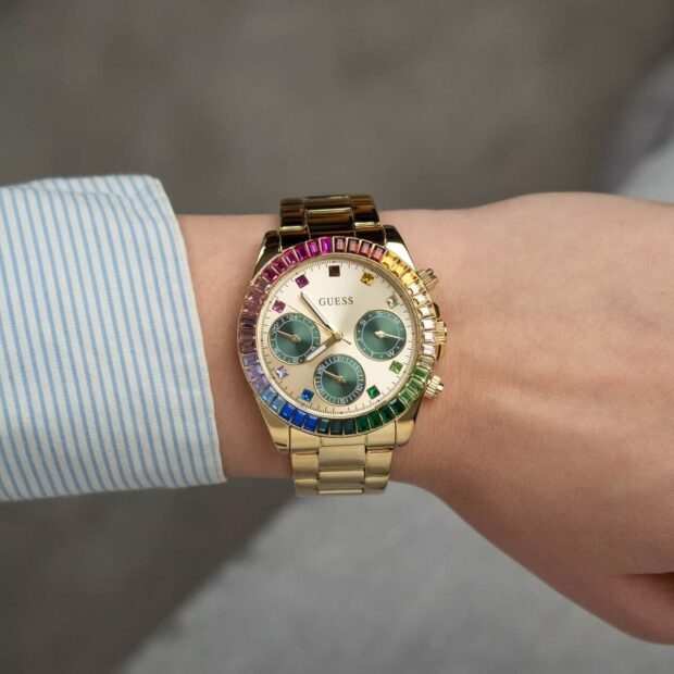 RELOJ DE MUJER GUESS GW0690L4 DORADO COLORES - 2