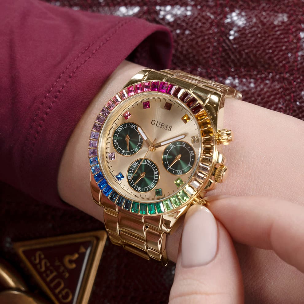 RELOJ DE MUJER GUESS GW0690L4 DORADO COLORES - 4