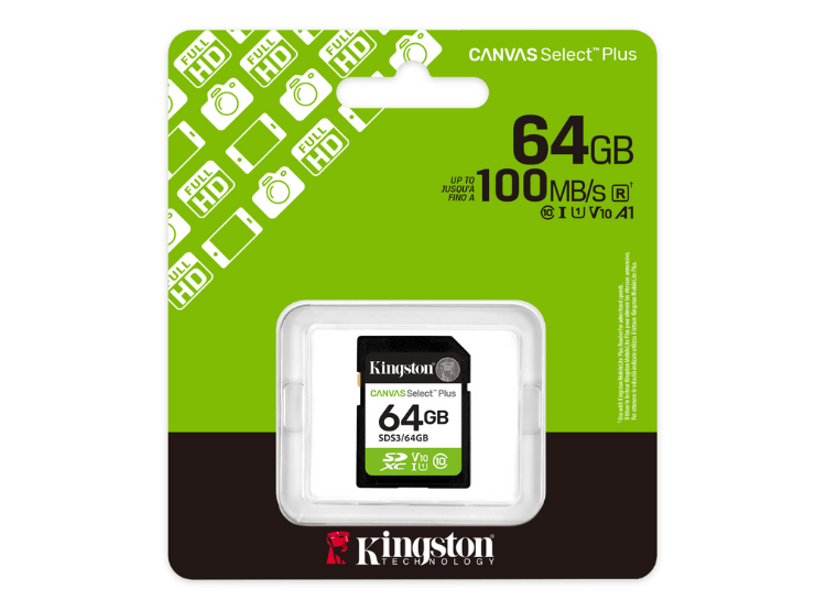 MEMORIA KINGSTON SD XC 64GB 100MB/S - 2