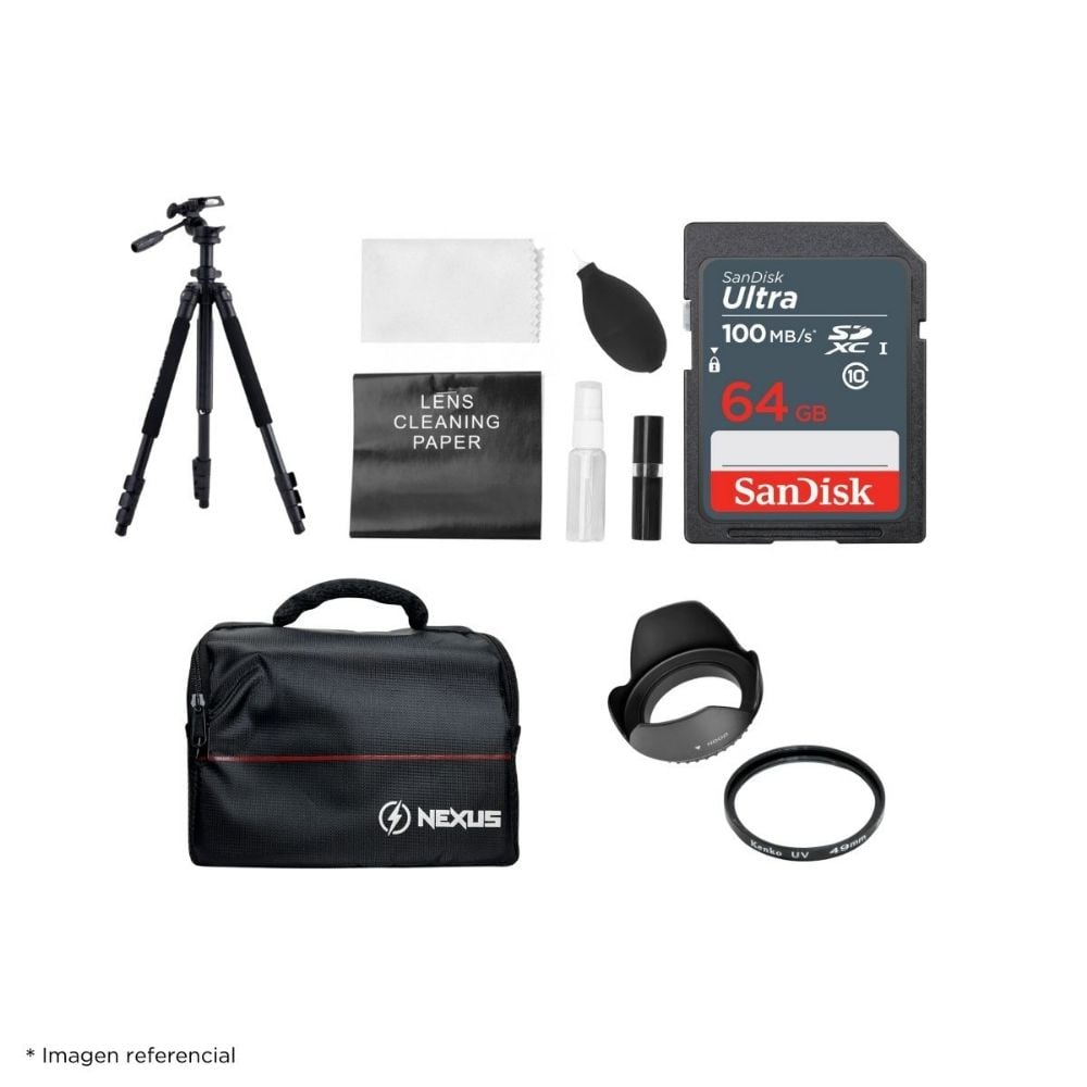 CÁMARA CANON MIRRORLESS EOS R100 24.1MPX + LENTE RF S 18-45MM F/4.5-6.3 IS STM + KIT ULTIMATE - 6