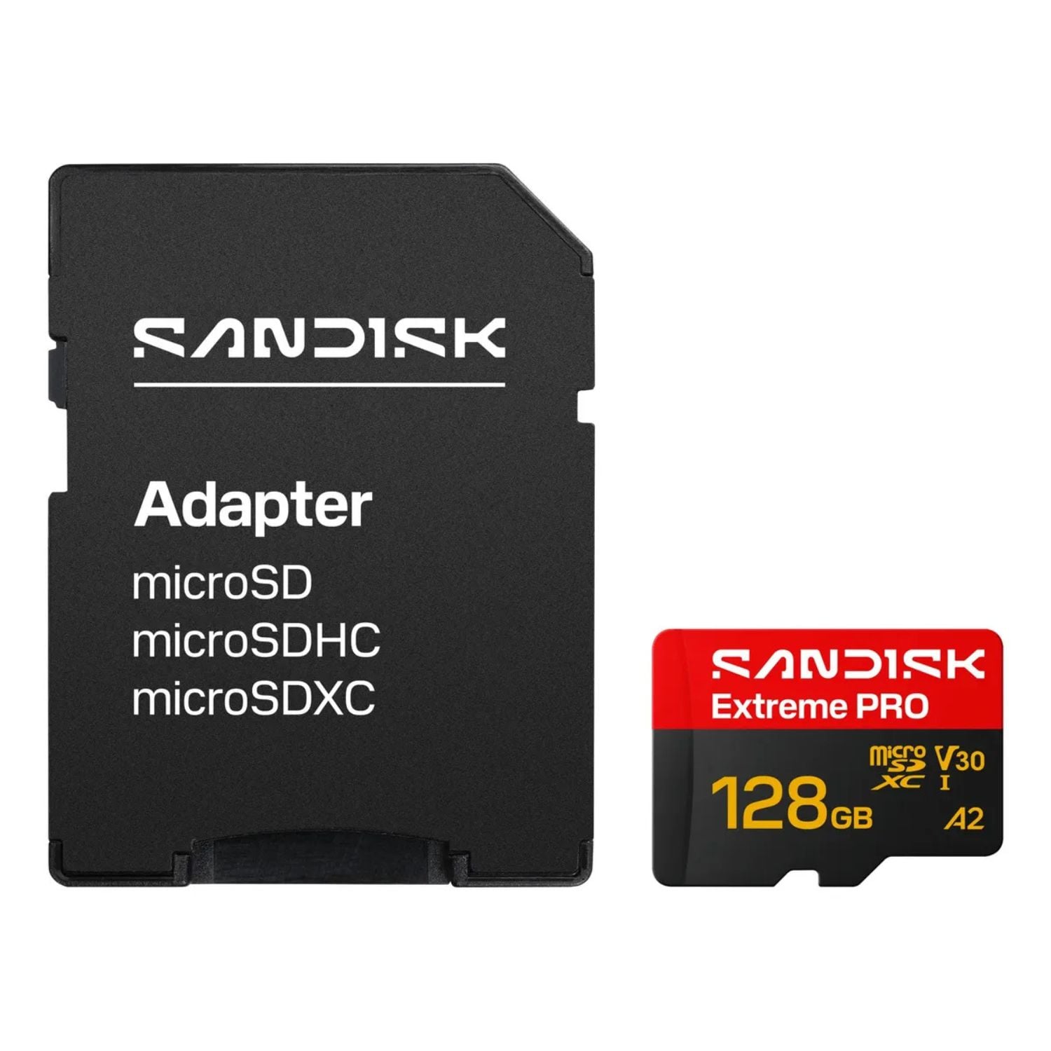 Memoria MicroSD SanDisk Extreme PRO 128GB V30 U3 UHS-I A2 R:250MB/s 4K con adaptador SD - 4